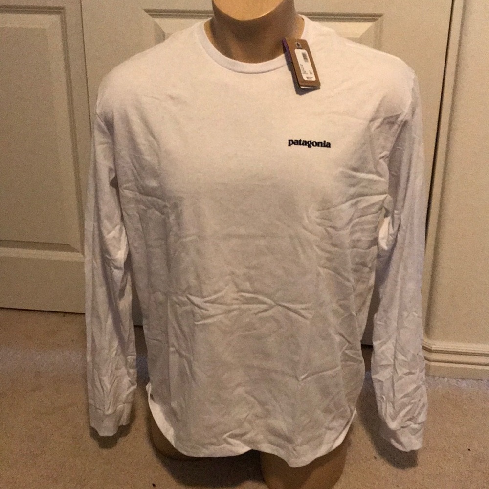 Patagonia l/s white medium tshirt